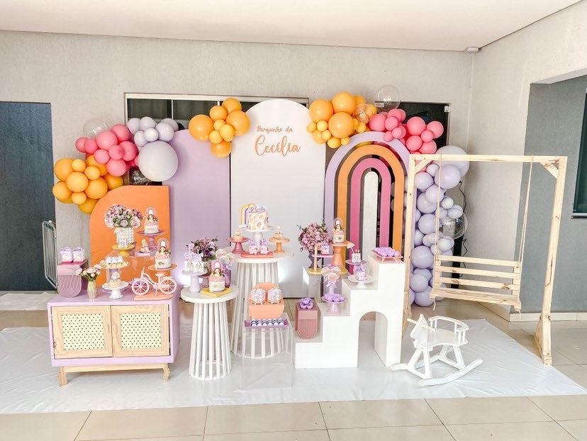 Delícias da Moh - Uma princesa comemorando seus 6 anos com bolo Barbie